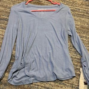 Blue long sleeve top, women’s medium